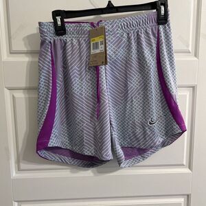 New! NIKE Women‎ Dri-fit Soccer Shorts Purple-teal  Size Small DV2867-551